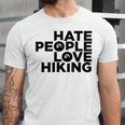 Hate People Love Hiking V2 Unisex Jersey Short Sleeve Crewneck Tshirt