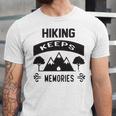 Hiking Keeps Memories Gifts For Who Loves Hiking Hunting V2 Unisex Jersey Short Sleeve Crewneck Tshirt