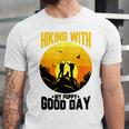 Hiking With My Puppy Good Day Unisex Jersey Short Sleeve Crewneck Tshirt