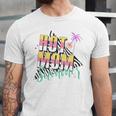 Hot Mom Summer Palm Tree Tropical Holiday Trip Jersey T-Shirt