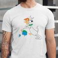 The Jetsons Astro Hugging George Jersey T-Shirt