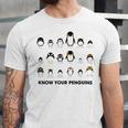 Know Your Penguins Unisex Jersey Short Sleeve Crewneck Tshirt