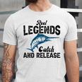 Loving Fish Reel Legends Catch And Release Unisex Jersey Short Sleeve Crewneck Tshirt