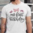 My First Birthday Unisex Jersey Short Sleeve Crewneck Tshirt