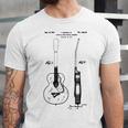 Patent Drawing Old Acoustic Guitar Unisex Jersey Short Sleeve Crewneck Tshirt