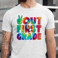 Peace Out First 1St Grade Graduation Last Day Of School Jersey T-Shirt