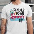 Pencils Down Summer Up Unisex Jersey Short Sleeve Crewneck Tshirt