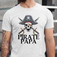 Pirate Papa Captain Sword Halloween Jersey T-Shirt
