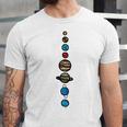 Planets Colour Unisex Jersey Short Sleeve Crewneck Tshirt