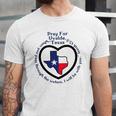 Prayers For Texas Robb Elementary Uvalde Texan Flag Map Jersey T-Shirt