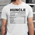 Premium Huncle Like A Regular Uncle But Way More Good Looking Nutrition Chart Unisex Jersey Short Sleeve Crewneck Tshirt