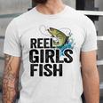 Reel Girl Fish Unisex Jersey Short Sleeve Crewneck Tshirt