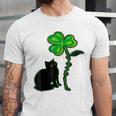 St Patricks Day Black Cat My Lucky Charm Unisex Jersey Short Sleeve Crewneck Tshirt