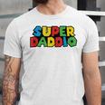 Super-Daddio Gamer Dad Fathers Day Video Game Lover Jersey T-Shirt