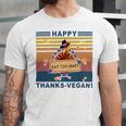 Turkey Happy Thanks Vegan Turkey Vintage Retro Unisex Jersey Short Sleeve Crewneck Tshirt