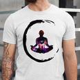 Zen Buddhism Inspired Enso Cosmic Yoga Meditation Art Unisex Jersey Short Sleeve Crewneck Tshirt