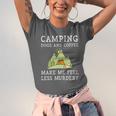 Camping Dogs Coffee Make Me Feel Less Murdery Camper Camp Jersey T-Shirt