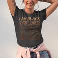 I Am Black Every Month Juneteenth Blackity Jersey T-Shirt