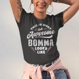 Bomma Grandma Gift This Is What An Awesome Bomma Looks Like Unisex Jersey Short Sleeve Crewneck Tshirt