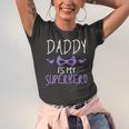 Cute Graphic Daddy Is My Superhero With A Mask Jersey T-Shirt