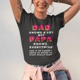 Dad Knows A Lot But Papa Knows Everything Fathers Day Jersey T-Shirt