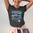 Daddy Of The Birthday Mermaid Matching Party Squad Jersey T-Shirt