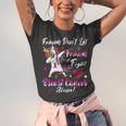 Friends Dont Let Friends Fight Breast Cancer Alone Pink Ribbon Unicorn Breast Cancer Support Breast Cancer Awareness Unisex Jersey Short Sleeve Crewneck Tshirt