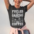 Fueled By Gaming And Coffee Video Gamer Gaming Unisex Jersey Short Sleeve Crewneck Tshirt
