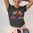 Human Lgbtq Month Pride Sunflower Jersey T-Shirt