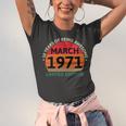 March 1971 50 Years Old Retro Vintage 50Th Birthday Unisex Jersey Short Sleeve Crewneck Tshirt