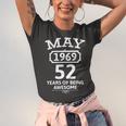 May 1969 52 Years Of Being Awesome 52Nd Birthday 52 Years Old Unisex Jersey Short Sleeve Crewneck Tshirt