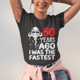 Mens 50Th Birthday Gag Dress 50 Years Ago I Was The Fastest Funny Unisex Jersey Short Sleeve Crewneck Tshirt
