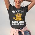 My Cat And I Talk Shit About You 310 Shirt Unisex Jersey Short Sleeve Crewneck Tshirt