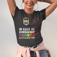 Pride Month Rainbow Is My Blood Type Lgbt Flag Jersey T-Shirt