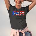 Puerto Rico Flag Fathers Day Patriotic Puerto Rican Pride Raglan Baseball Tee Jersey T-Shirt