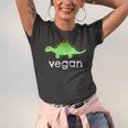 Vegan Dinosaur Green Save Wildlife Jersey T-Shirt