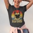 Vintage Best Frenchie Dad Ever Fathers Day 90 Shirt Unisex Jersey Short Sleeve Crewneck Tshirt