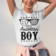 All American Boy 4Th Of July Boys Kids Sunglasses Family Unisex Jersey Short Sleeve Crewneck Tshirt