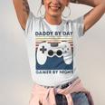 Daddy By Day Gamer By Night 250 Shirt Unisex Jersey Short Sleeve Crewneck Tshirt