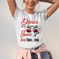 Divas Are Born On June 30Th Cancer Girl Astrology June Queen V Neck Jersey T-Shirt