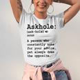 Funny Askhole Definition Dictionary Word Gag Sarcastic V3 Unisex Jersey Short Sleeve Crewneck Tshirt