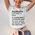 Funny Askhole Definition Dictionary Word Gag Sarcastic V4 Unisex Jersey Short Sleeve Crewneck Tshirt