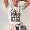 God Gifted Me Two Titles Mom And Nana Leopard Unisex Jersey Short Sleeve Crewneck Tshirt