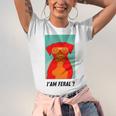 I Am Feral Coll Red Dog Unisex Jersey Short Sleeve Crewneck Tshirt