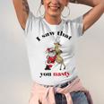 I Saw That You Nasty Red Santa Unisex Jersey Short Sleeve Crewneck Tshirt