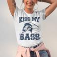 Love Fishing Kiss My Bass Unisex Jersey Short Sleeve Crewneck Tshirt