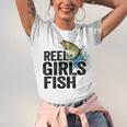 Reel Girl Fish Unisex Jersey Short Sleeve Crewneck Tshirt