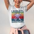 Retro I Axolotl Questions Funny Cute Axolotl Unisex Jersey Short Sleeve Crewneck Tshirt