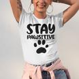 Stay Pawsitive 96 Trending Shirt Unisex Jersey Short Sleeve Crewneck Tshirt