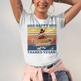 Turkey Happy Thanks Vegan Turkey Vintage Retro Unisex Jersey Short Sleeve Crewneck Tshirt